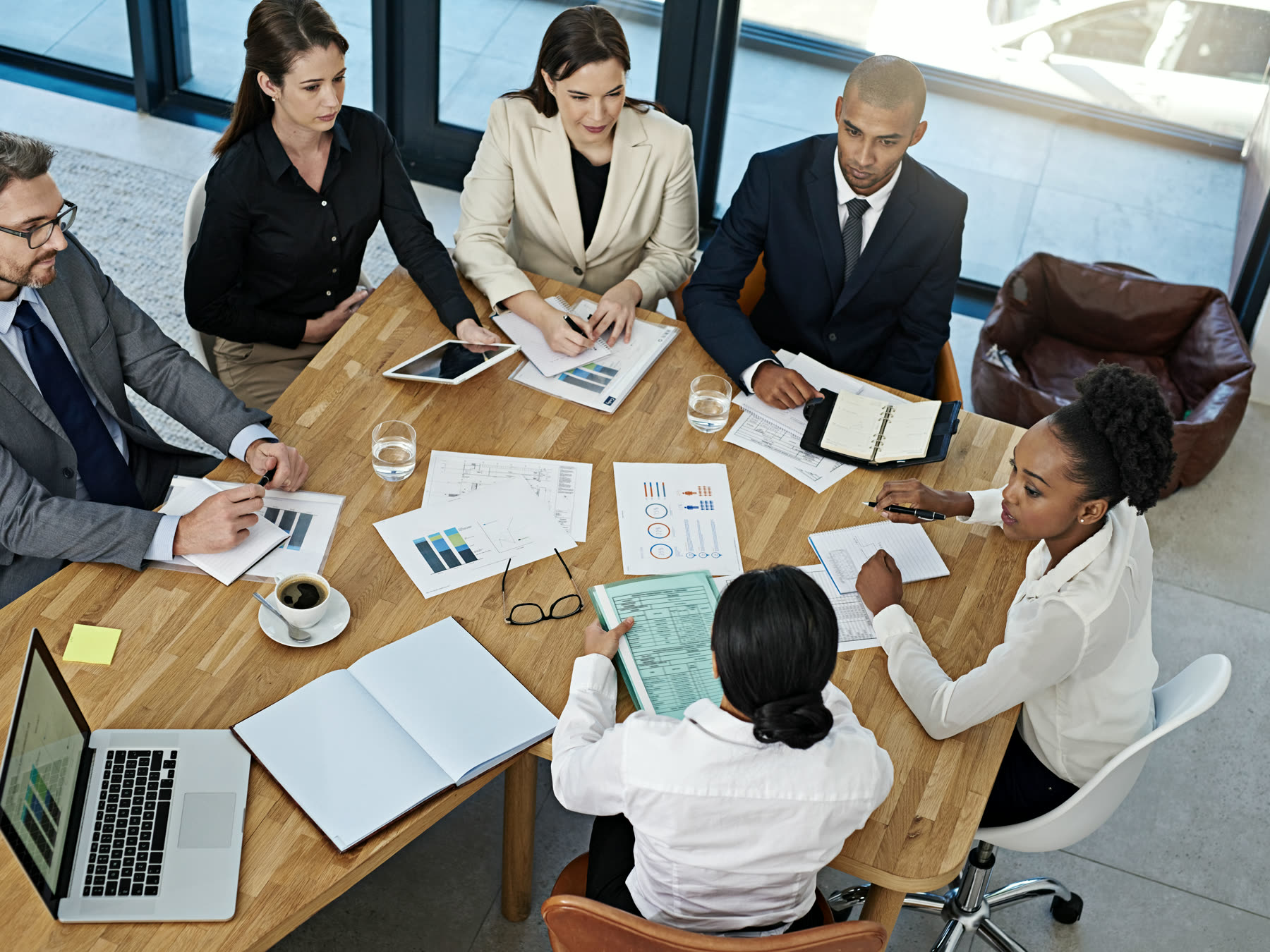 A large organisation's working environment